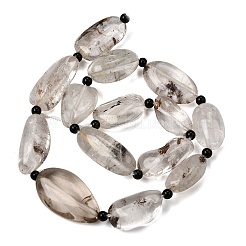Natural Lodolite Quartz Beads Strands&nbsp;G-F820-M01-03