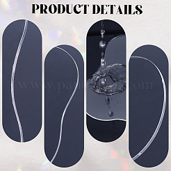 2Pcs 2 Styles Transparent Acrylic Cup Mats&nbsp;AJEW-CN0006-47