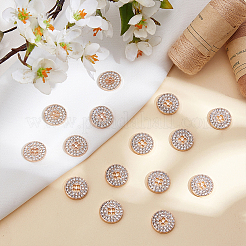 20Pcs 4-Hole Alloy Buttons&nbsp;BUTT-MA0001-09A