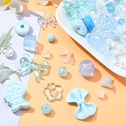Opaque & Transparent Acrylic Beads&nbsp;MACR-YW0002-01E