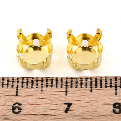 201 Stainless Steel Sew on Prong Settings&nbsp;STAS-T032-01-8mm-G