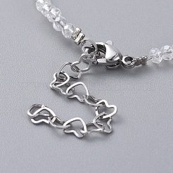 Electroplate Glass Beads Anklets&nbsp;AJEW-AN00279-01
