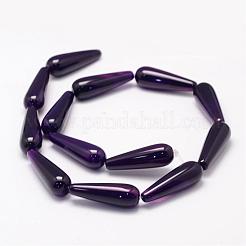 Natural Agate Bead Strands&nbsp;G-K156-30x10mm-M