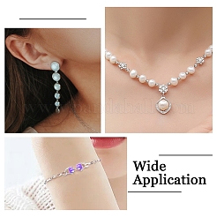 1200Pcs 6 Colors Iron Crimp Beads Covers&nbsp;IFIN-YW0003-72