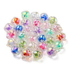 UV Plating Rainbow Iridescent Acrylic Beads&nbsp;OACR-F004-02