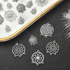 100Pcs 10 Styles Tibetan Style Alloy Chandelier Components Links&nbsp;TIBEP-CJ0002-78