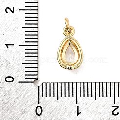Brass Micro Pave Cubic Zirconia Pendants&nbsp;KK-H089-10C-G