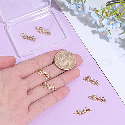 8Pcs Rack Plating Brass Micro Pave Clear Cubic Zirconia Pendants&nbsp;KK-BBC0029-15