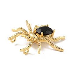Brass Micro Pave Cubic Zirconia Pendants&nbsp;X-KK-B059-08G