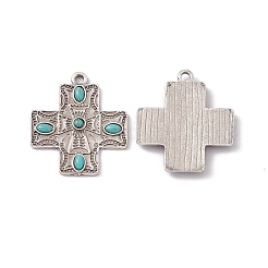 Synthetic Turquoise Pendants&nbsp;PALLOY-D013-24AS