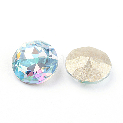 Pointed Back & Back Plated K9 Glass Rhinestone Cabochons&nbsp;RGLA-J012-10mm-202LS