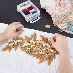 Flower Sequin Embroidery For Clothes Fabric Decoration Badge&nbsp;DIY-WH0899-104