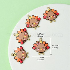 10Pcs 5 Style Cute Printed Alloy Pendants&nbsp;ENAM-YW0003-46A