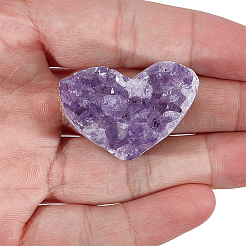Natural Drusy Amethyst Mineral Specimen Display Decorations&nbsp;AJEW-CN0006-17