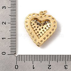 Brass Micro Pave Cubic Zirconia Pendants&nbsp;KK-I359-07G