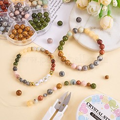 140Pcs 7 Style Natural Gemstone Beads&nbsp;G-SZ0001-99A