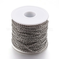 Tarnish Resistant 304 Stainless Steel Cable Chains&nbsp;CHS-R002-0.6mm