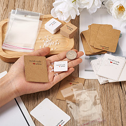 150Pcs 6 Style Paper Earring Display Cards&nbsp;CDIS-BT0001-01