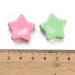 Opaque Acrylic Enamel European Beads&nbsp;AC-CBA917A-01C