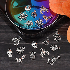 100pcs 10 Style Tibetan Style Alloy Charms&nbsp;TIBEP-CJ0001-38