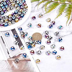 5 Strands 5 Colors Electroplate Glass Beads Strands&nbsp;EGLA-NB0001-17