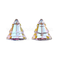 120Pcs Electroplated Transparent Glass Charms&nbsp;EGLA-N006-072