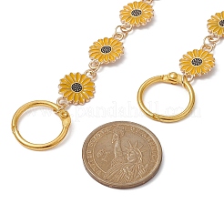 Sunflower Alloy Enamel Link Shoe Chains&nbsp;FIND-JF00109