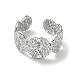 304 Stainless Steel Cuff Open Ring Setting&nbsp;SA-CBA37BC-08A-P