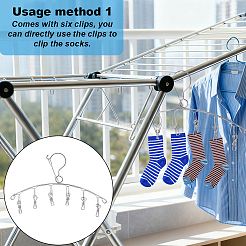7Pcs 4 Styles Stainless Steel Sock Stretchers&nbsp;AJEW-GA0009-86