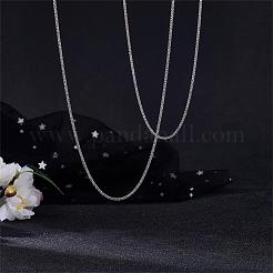 925 Sterling Silver Thin Dainty Link Chain Necklace for Women Men&nbsp;JN1096A-07
