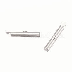 Brass Slide On End Clasp Tubes&nbsp;KK-P031-12P