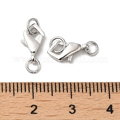 Anti-Tarnish Rhodium Plated 925 Sterling Silver Lobster Claw Clasps&nbsp;STER-D006-21P
