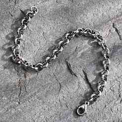 Tarnish Resistant 304 Stainless Steel Cable Chain Bracelets&nbsp;BJEW-I202-02B