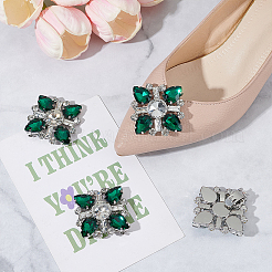 2Pairs Detachable Rhinestone Shoe Decorations&nbsp;DIY-AR0004-51A