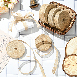 5 Rolls 5 Styles Burlap Fabric Ribbon&nbsp;OCOR-CJ0004-07