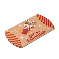 Christmas Theme Cardboard Candy Pillow Boxes&nbsp;CON-G017-02D