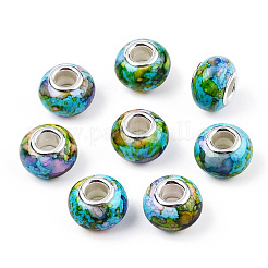 Opaque Resin European Beads&nbsp;RPDL-T003-09H
