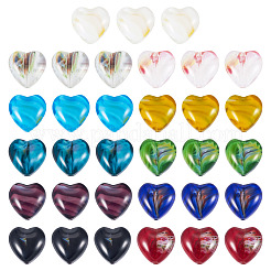 66Pcs 11 Colors Millefiori Glass Beads Strands&nbsp;GLAA-TA0012-35