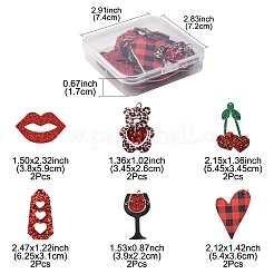 12Pcs 6 Styles PU Leather Big Pendants&nbsp;FIND-FS0003-74