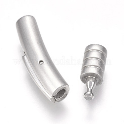 304 Stainless Steel Bayonet Clasps&nbsp;STAS-O114-051A-MP