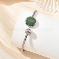 304 Stainless Steel Cuff Bangles for Women&nbsp;BJEW-JB14327