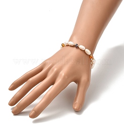 Natural Pearl Beaded Bracelets for Mom Women Girl&nbsp;BJEW-TA00010