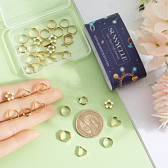 48Pcs 6 Styles Brass Bead Frame&nbsp;KK-SC0004-62