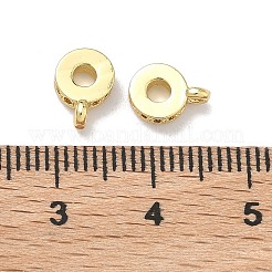 Brass Micro Pave Cubic Zirconia Tube Bails&nbsp;KK-B170-10G