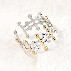 304 Stainless Steel Cuff Open Rings for Women&nbsp;SA-CBA82C8-15GP