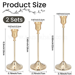 2 Bags Iron Candle Holder Sets&nbsp;AJEW-CN0007-88