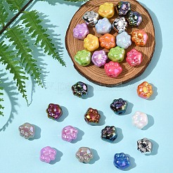 32Pcs UV Plating Acrylic Beads&nbsp;PACR-FS0001-04