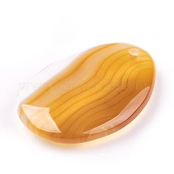 Natural Striped Agate Pendants&nbsp;G-P381-C