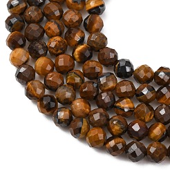 Natural Tiger Eye Beads Strands&nbsp;G-B190-B03-4mm