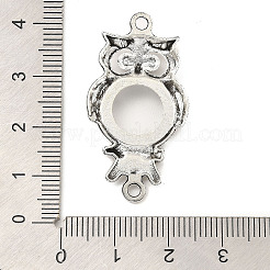 Tibetan Style Alloy Cabochon Connector Settings&nbsp;FIND-E041-15AS
